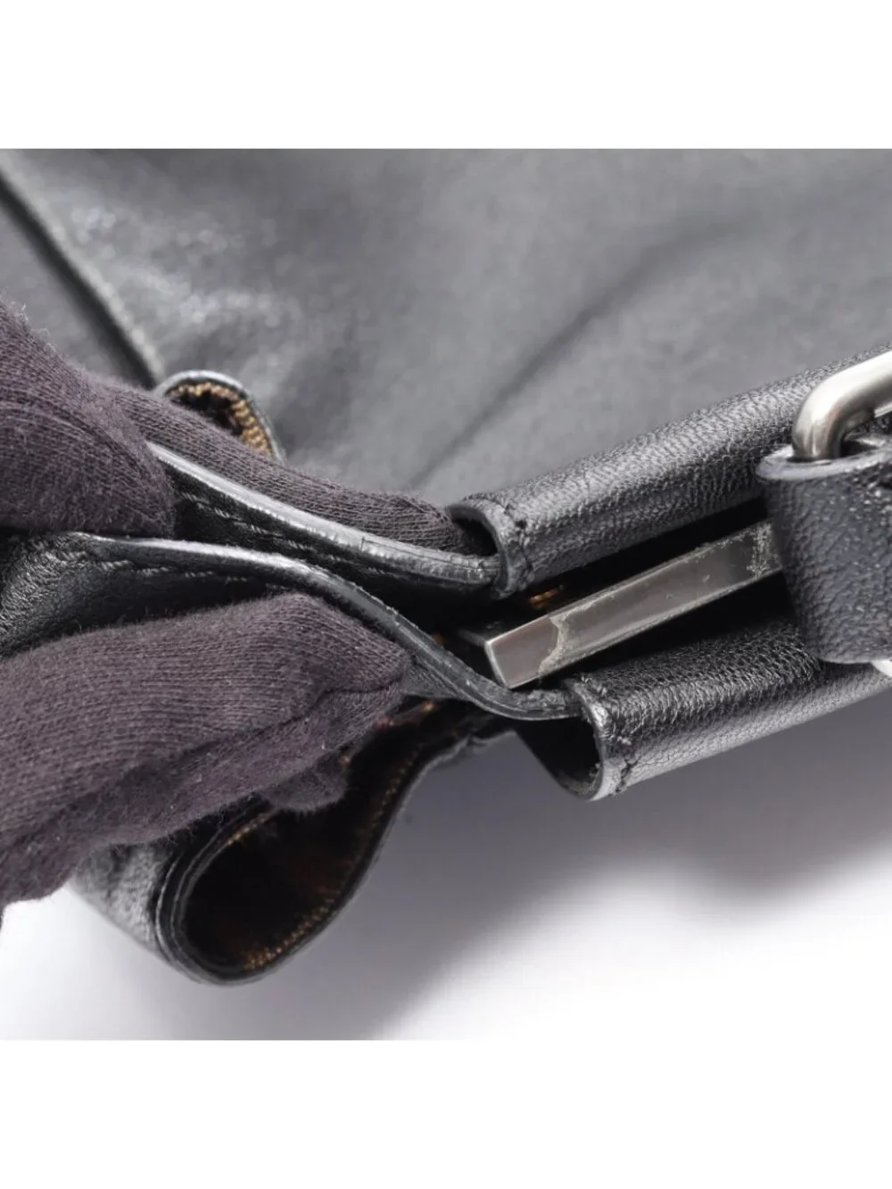 Fendi Handbag Peekaboo Large 2-Way Black Leather